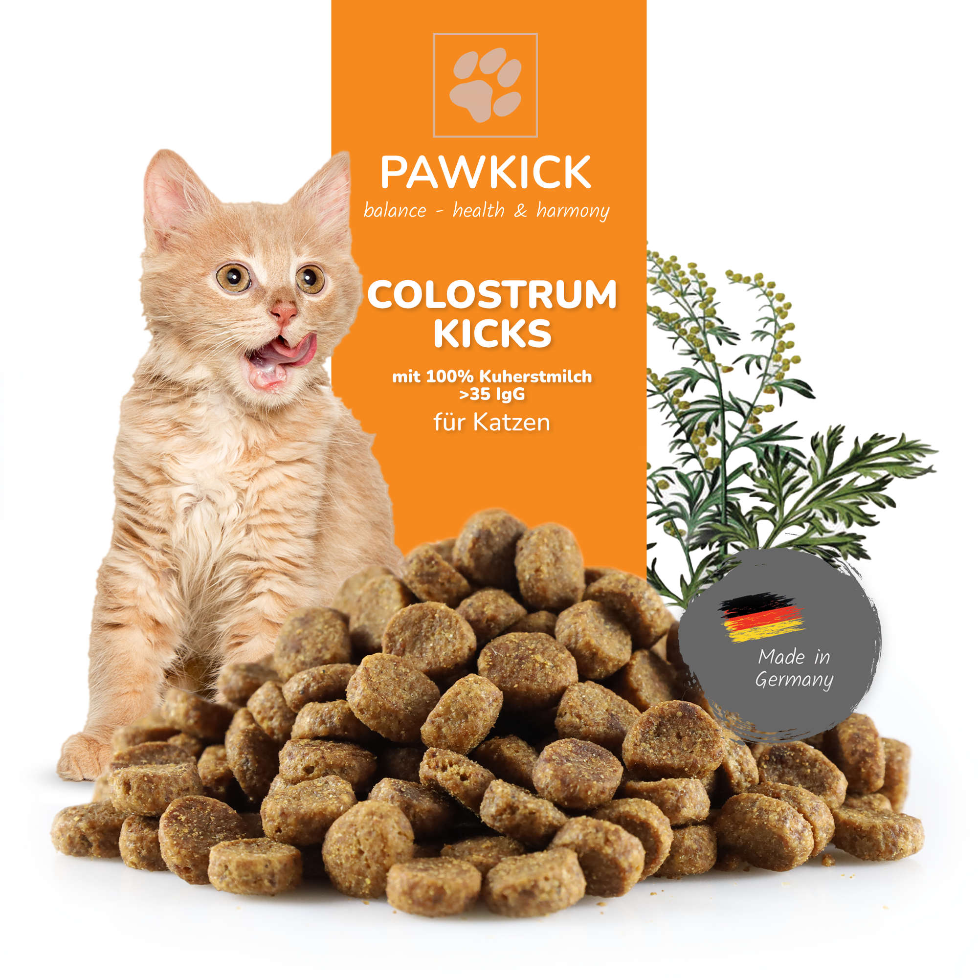 PAWKICK COLOSTRUM-KICKS Cat - 3 Monatskur!